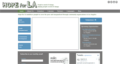 Desktop Screenshot of hopeforla.org