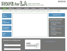 Tablet Screenshot of hopeforla.org
